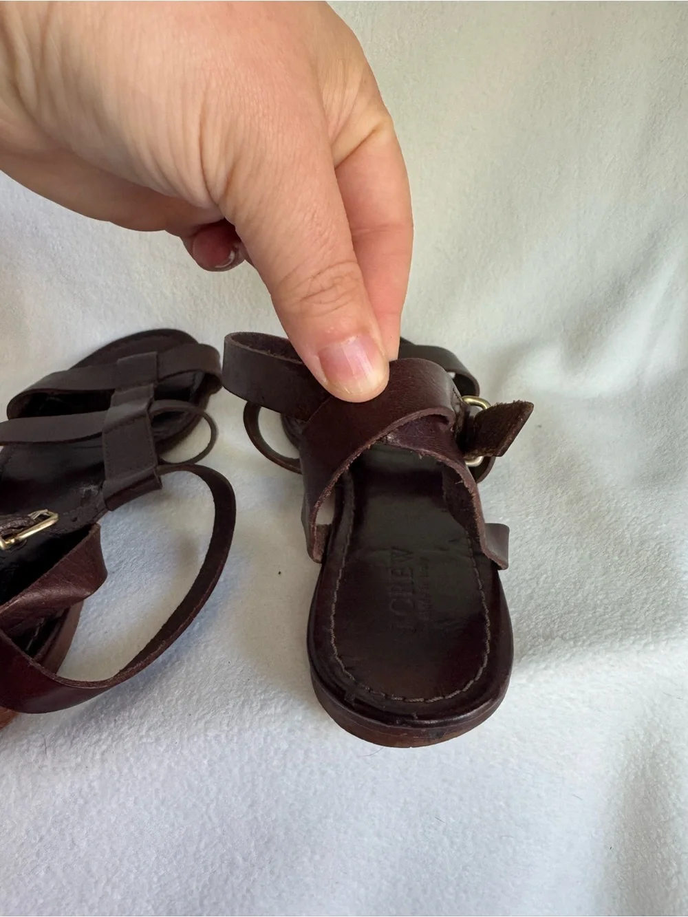 J.Crew Made in Italy Leather Gladiator Sandals Size 8.5